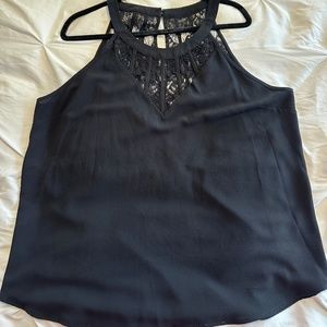 Stitch Fix Pixley Milagra Caged Lace Halter Detail Top
